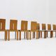 Vintage Italian dining room chairs set of 8