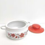 Seventies ceramic soup kitchen decoration flowers Bavaria Schumann