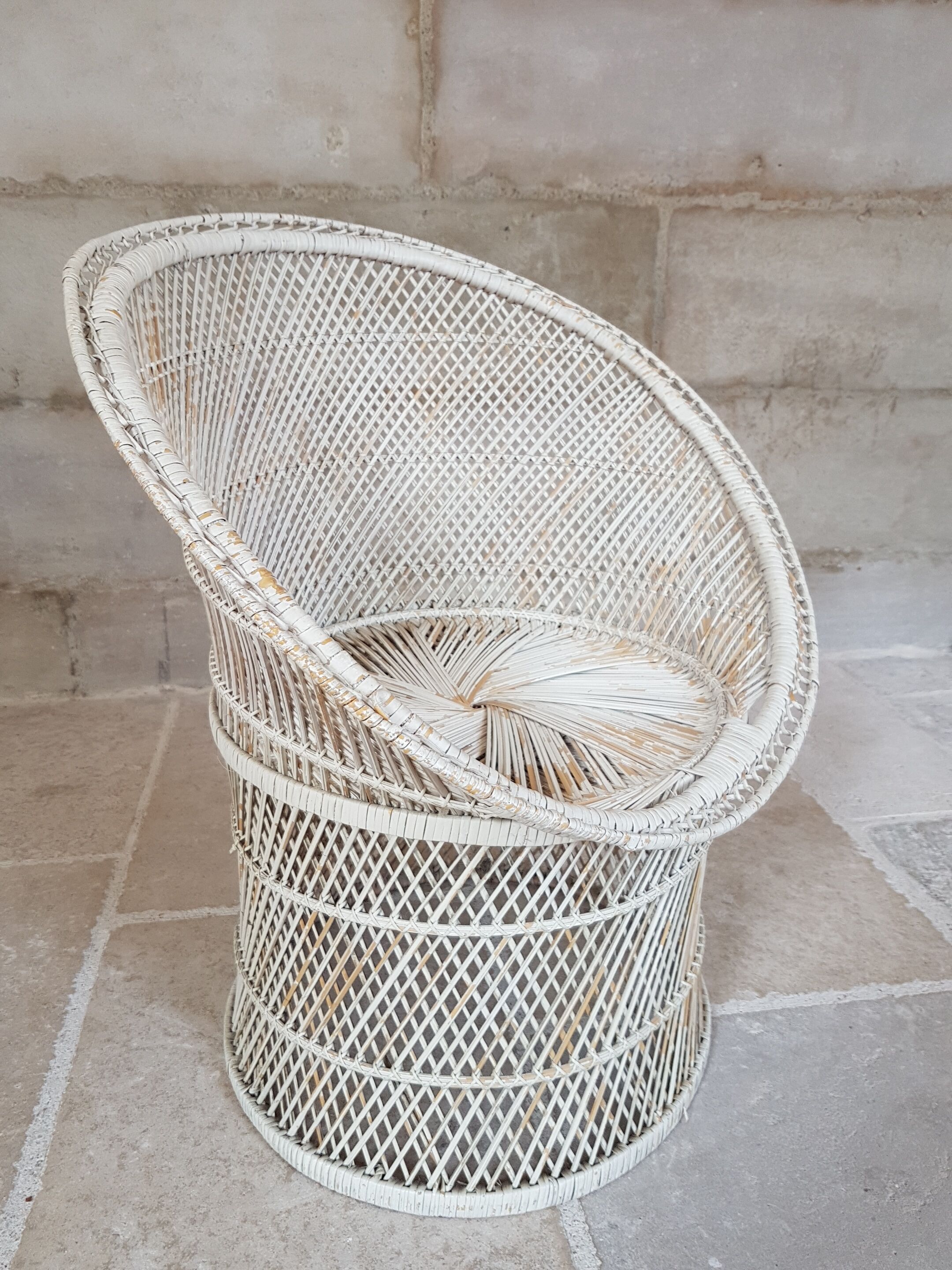 Emmanuelle rattan armchair