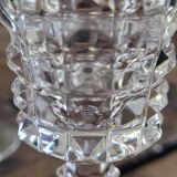 6 crystal flutes