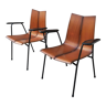 Hans Bellmann paire de fauteuils "Ga" avec accoudoirs 1950 suisse