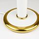 F. Fabbian Mushroom Table Lamp in White and Gold Murano Glass, Italy, 1970s