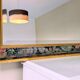 Vintage bevelled panoramic mirror
