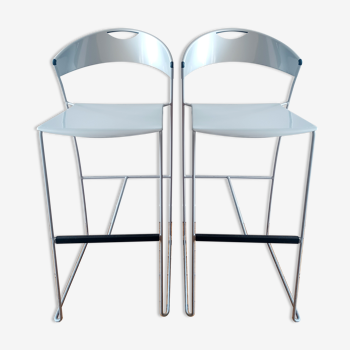 Deux chaises de bar, modèle Juliette de Baleri
