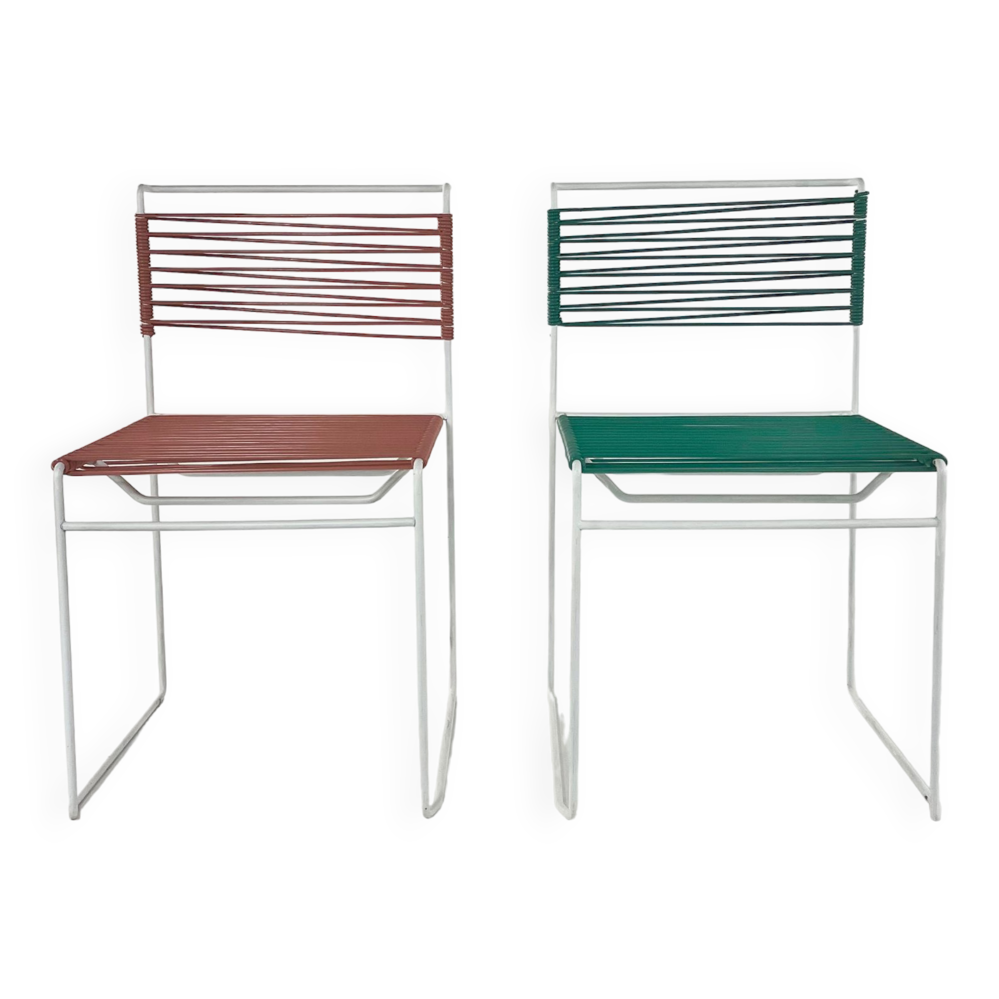 Set of 2 Scoubidou chairs