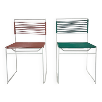Set of 2 Scoubidou chairs