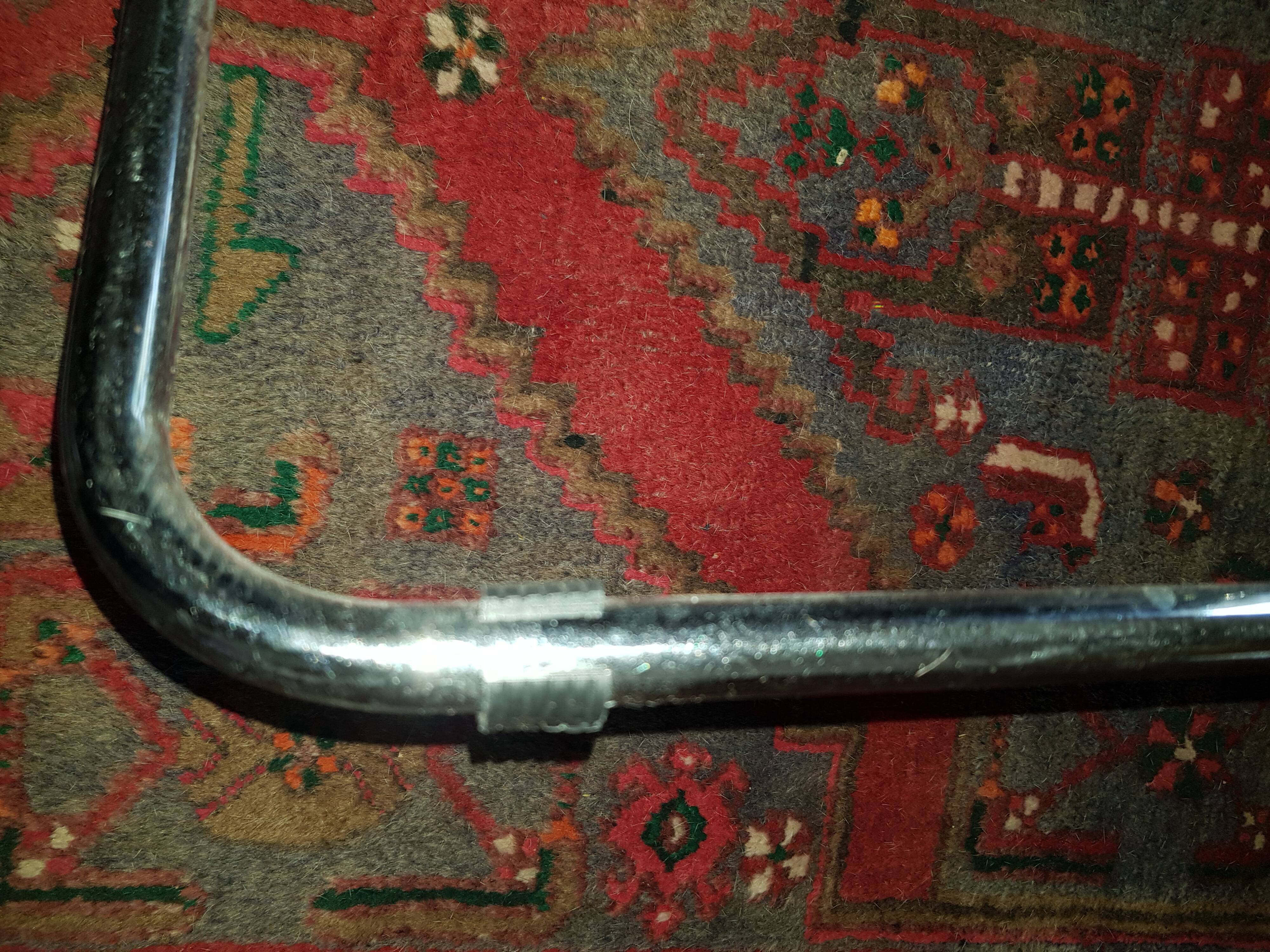 Leather and chrome chairs 1970