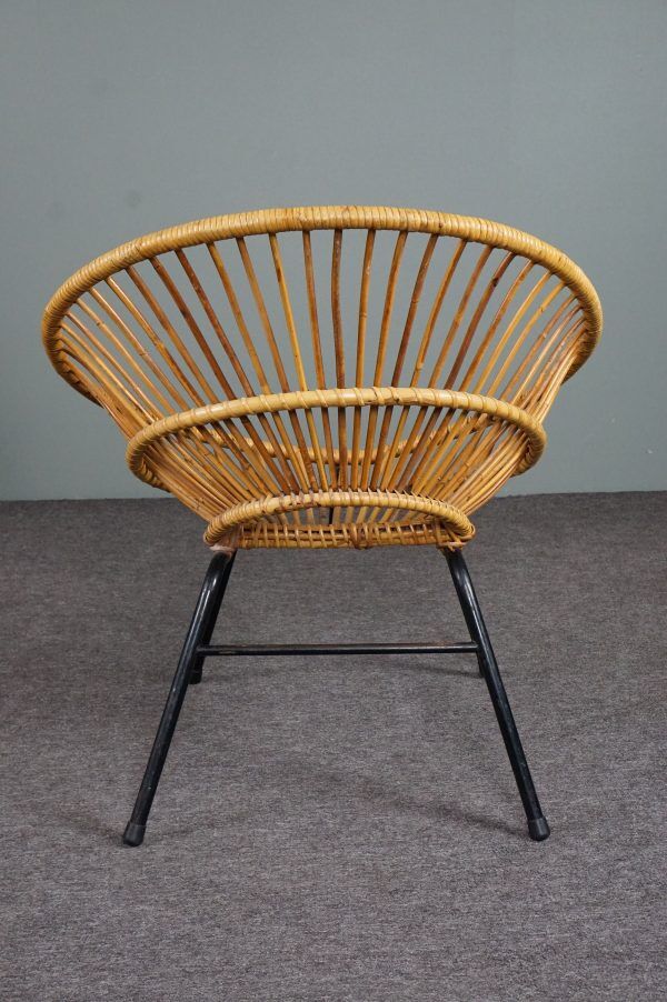 Rattan armchair, Dutch Design, 1960