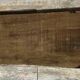 Central Africa 20th century: carved wooden panel in bas-relief of elephants