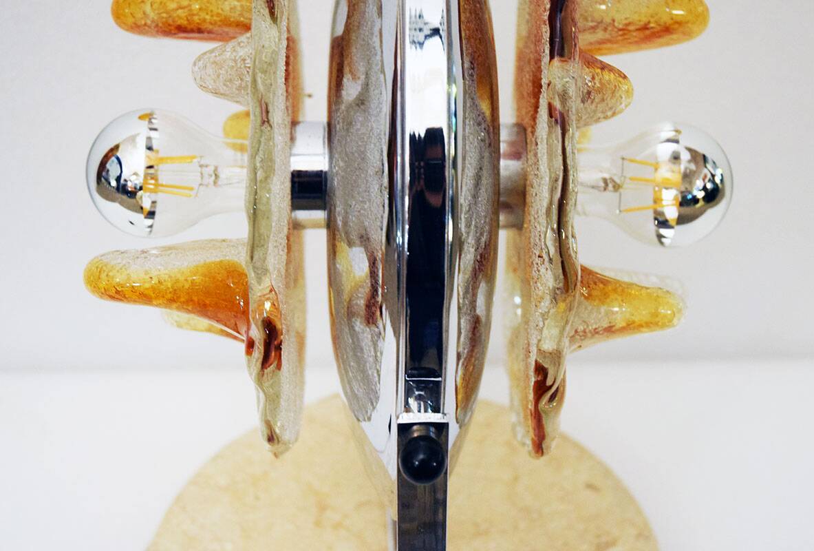 Mazzega Murano Toni Zuccheri 70s table lamp