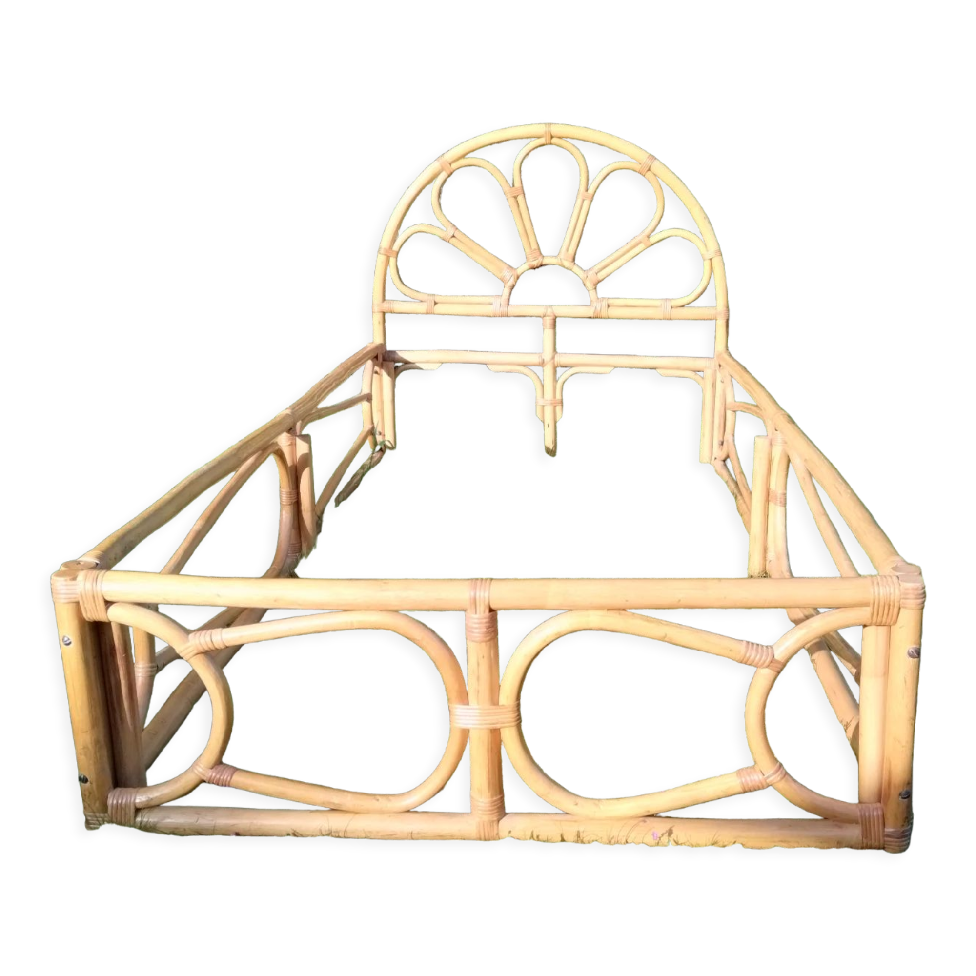 Lit rotin 1 personne