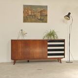Black and white U 460 sideboard by Jiri Jiroutek for Interier Praha 1960