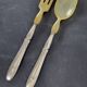 Art Deco silver plated salad servers