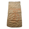 Old jute canvas bag phosamo fertilizer