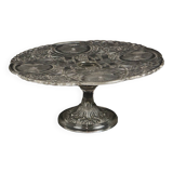 Clear Art Deco Cake Stand Pressed Glass Vintage Cake Stand SIV Deposé