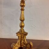 Gilded wood lamp, 1970