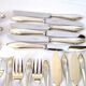 30-piece modernist silver-plated table cutlery set DEETJEN
