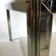 Metal base dining table and smoky tempered glass tray 70/80s