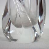 Large Daum crystal soliflore vase H32cm