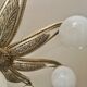 Art Deco ceiling light in bronze with 9 glass globes, France 1935
