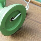 Vintage 70s lamp, turned wooden base