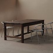 Table de ferme en pin massif, vers 1900
