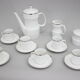 1964 Jaroslav Jezek Exlusive Porcelain Tea Set "Nefertiti", Czechoslovakia
