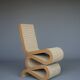 Chaise latérale 'Wiggle' Easy Edges par Frank Gehry, édition Vitra des années 1990.