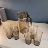 Smoked glass water service