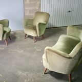 Chair years 50-60 Organic Green vintage
