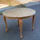 Renovated Louis XV extendable round dining table 205cm