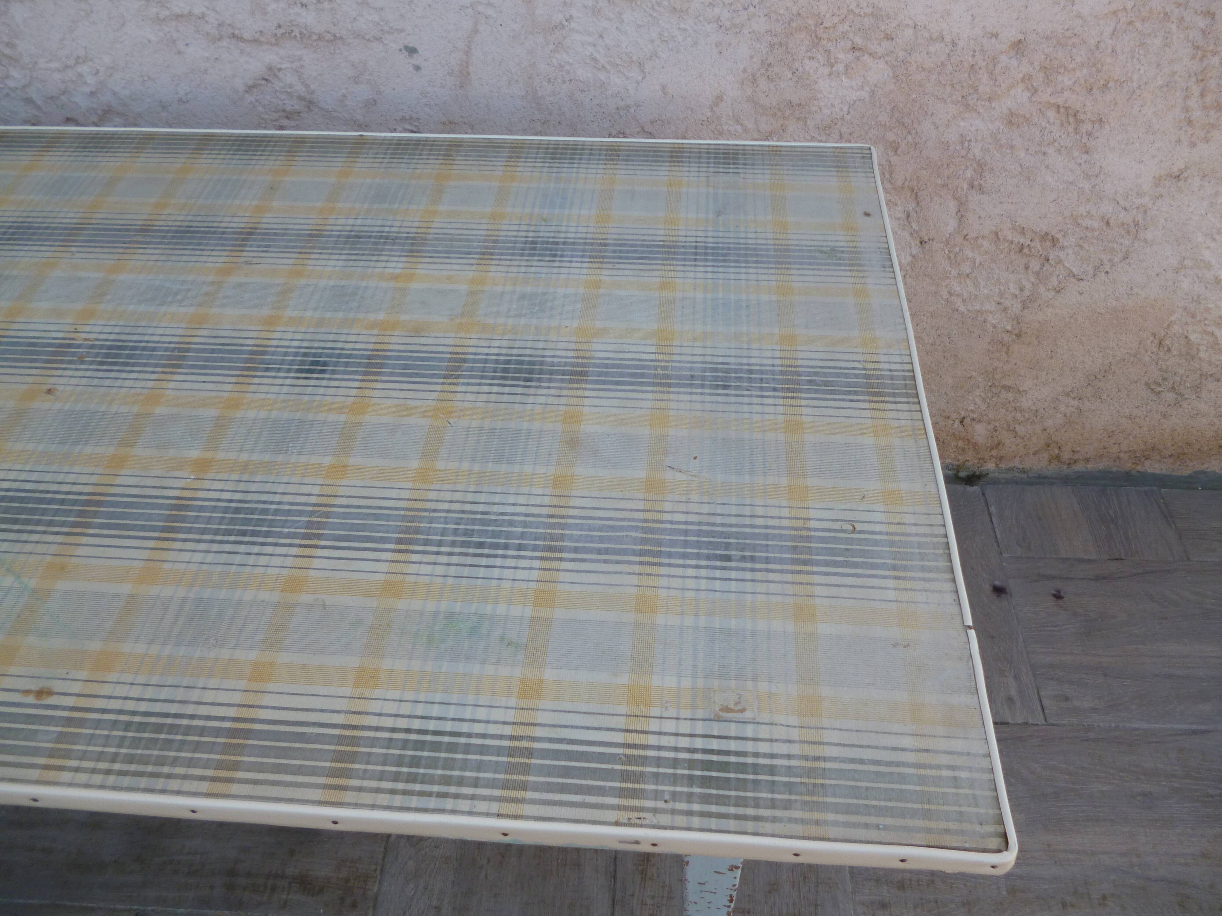 Vintage farm table with drawer