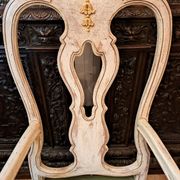 Set of 2 armchairs and 1 baroque style chair