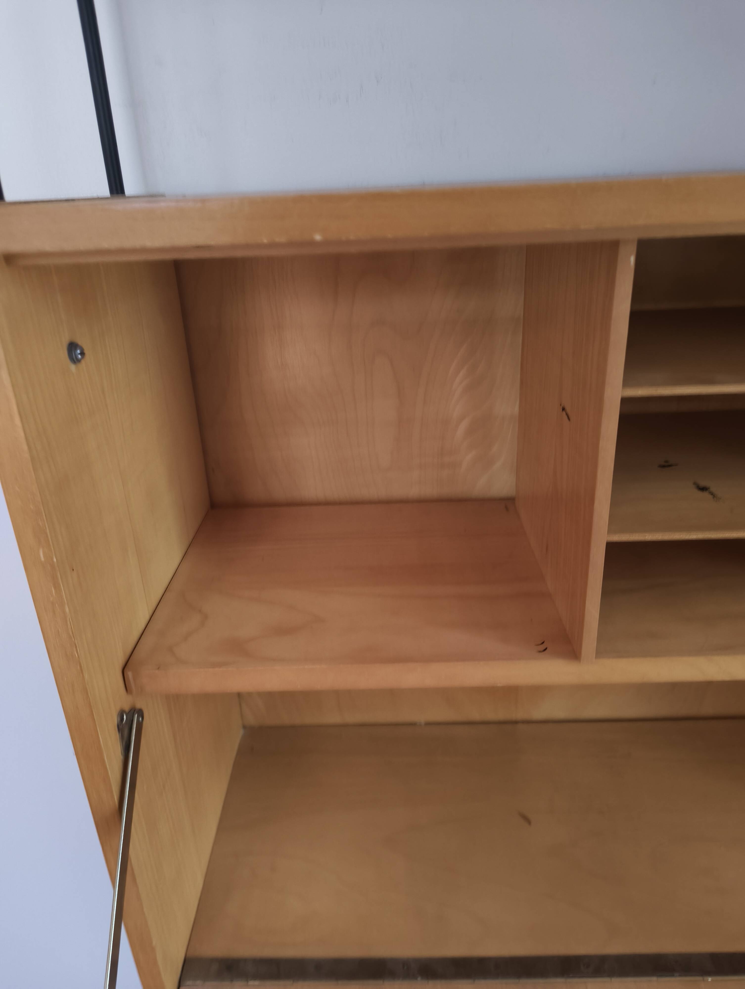 wall shelf unit secretary desk by Ernst Dieter Hilker for Omnia, 60s