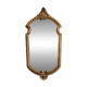 Antique gilded mirror in Louis XVI style with shell decoration 42 x 21 cm