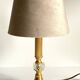 LAMPE Cristal et Métal Doré et VINTAGE