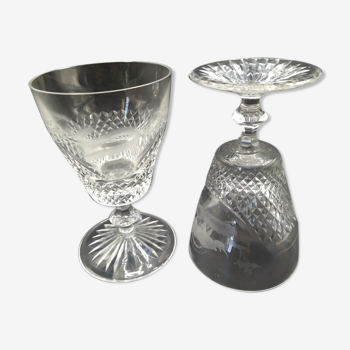 Verres pointes diamants et motifs animaliers