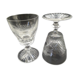 Diamond tip glasses and animal motifs