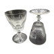 Diamond tip glasses and animal motifs