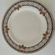 Dish on pedestal Creil & Montereau Mauresque blue brown