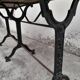 Table de bistrot en fonte 1900 1m50