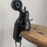 Vintage 1960s Jielde 2-arm lamp, original matte black - 100 cm