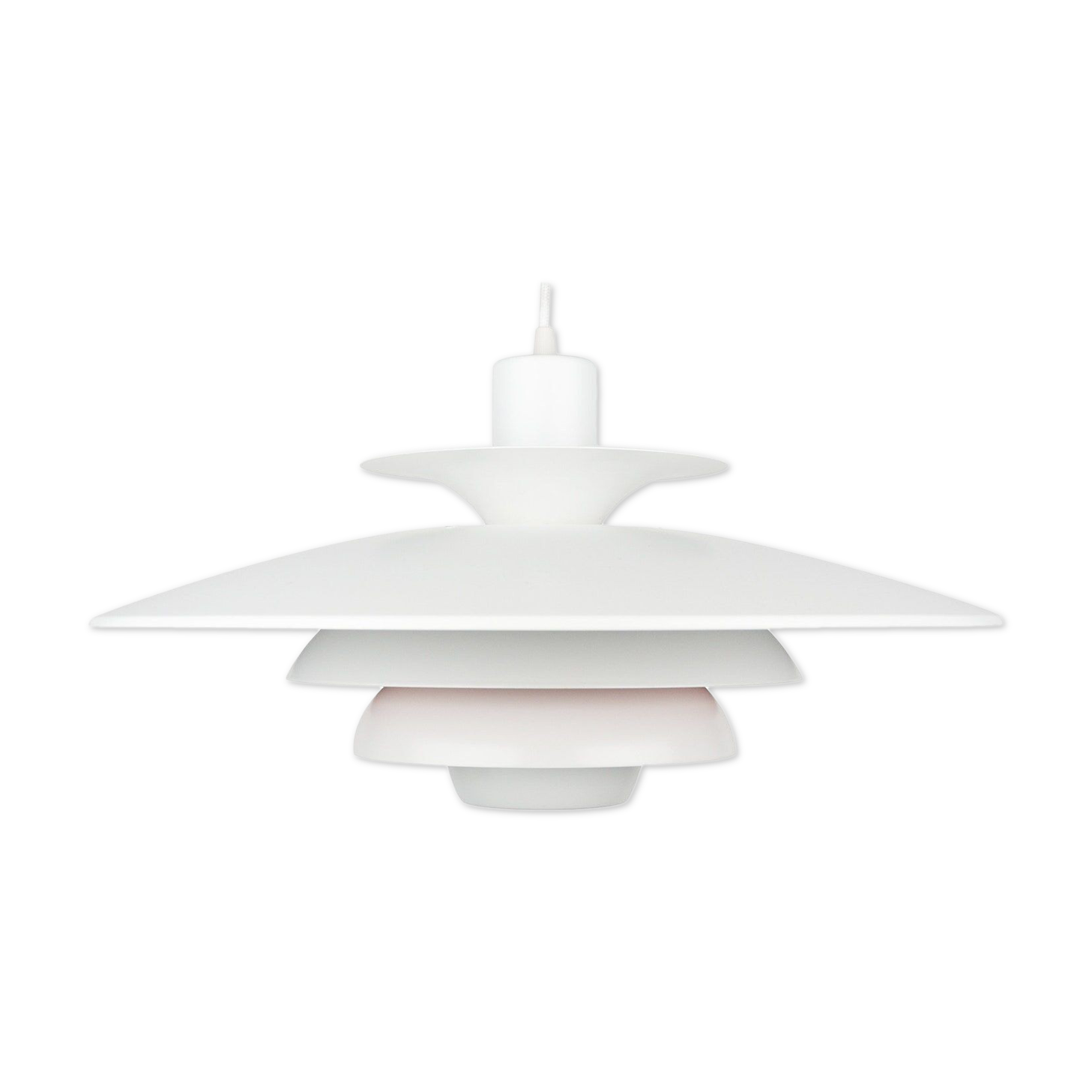 Danish vintage pendant lamp Sofie by Kurt Wiborg, Jeka, 1980s