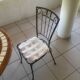 Table ovale en mosaïque et 6 chaises