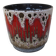 cache-pot 1970 strié rouge