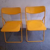 Two ikea folding chairs, niels gammelgaard