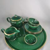 DUO tea service, Saint Clément, Vintage, green
