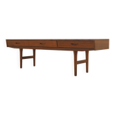 Danish teak sideboard 1970s – three drawers, mid-century modern