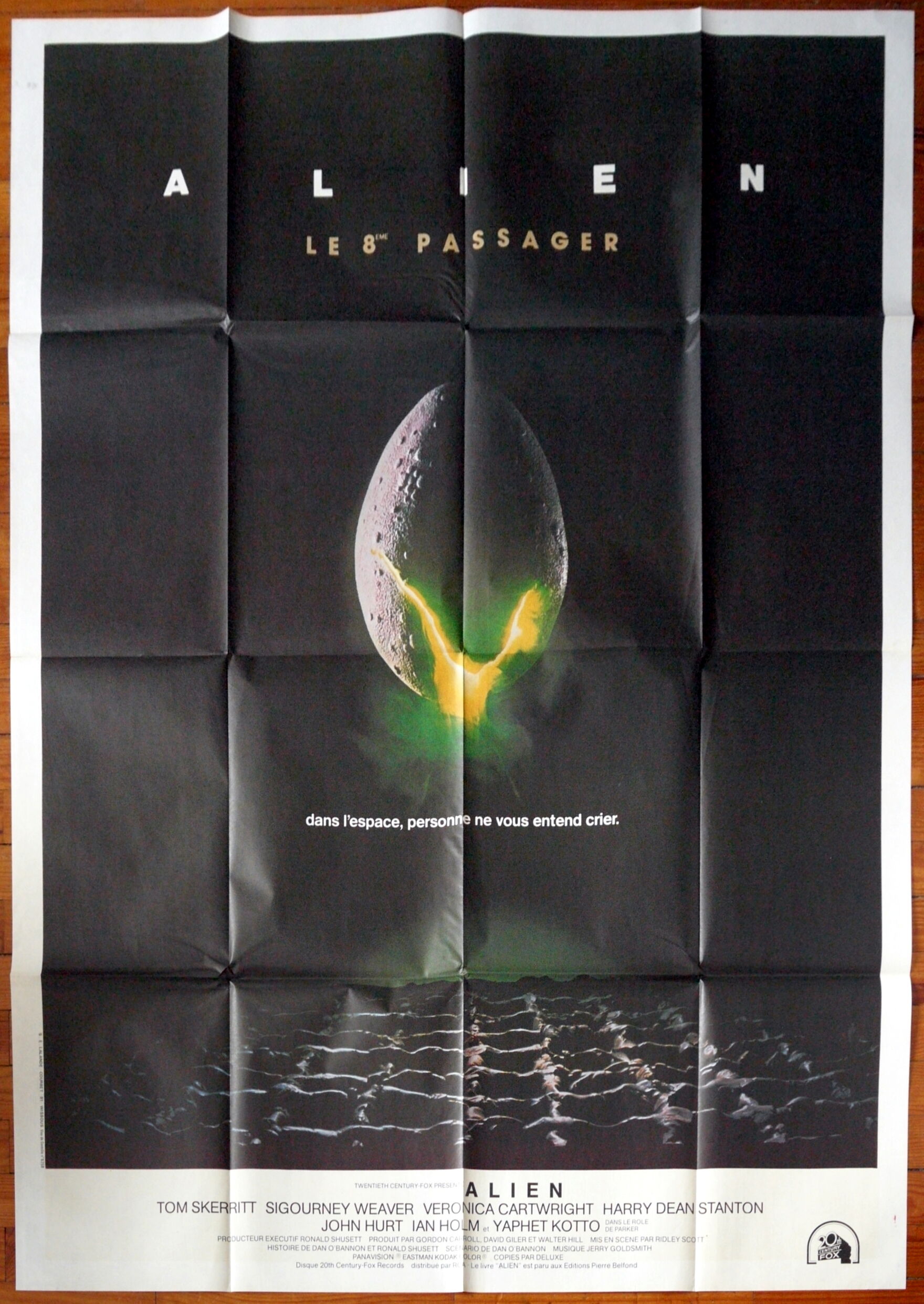 Original movie poster "Alien the 8th passenger" Ridley Scott