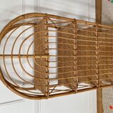 Vintage rattan shelf